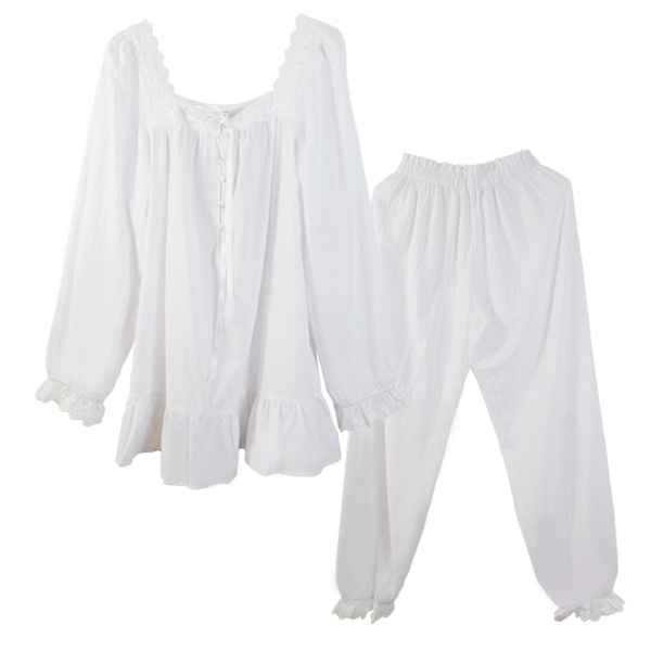 Bomullsprincessa Pyjamas med Långa Ärmar XL
