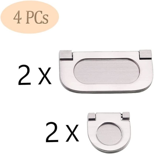 4 st osynliga handtag lådhandtag infällda handtag kök Doo