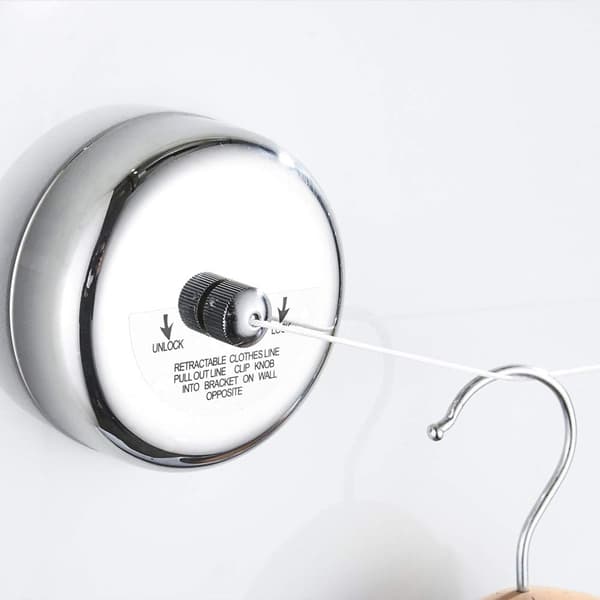 Retractable Clothesline - Removable Clothesline Wall Mount for I