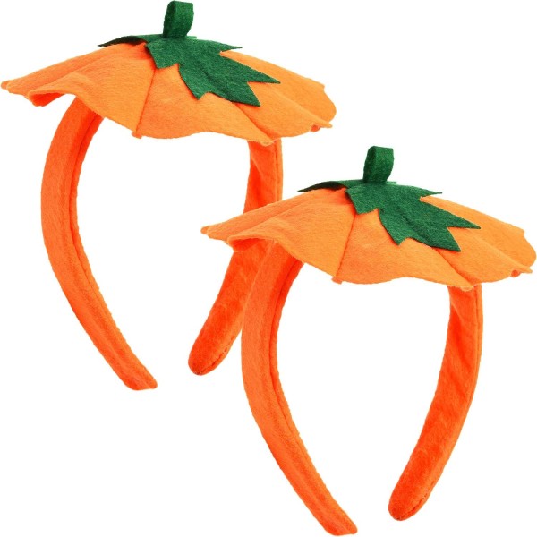 Discount Halloween Headbands - Set of 2 Pumpkin Hat Headbands fo