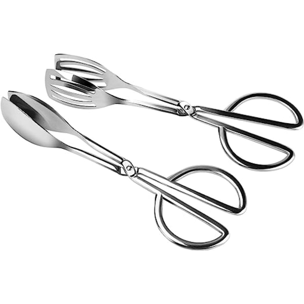 Salladstänger 2-pack Rostfritt Stål Grillmatlagningstänger Kitche