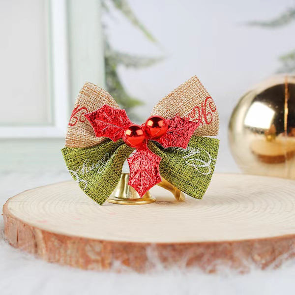 4 stk. Western Food Button Holiday Bow Servietring Europæisk Serviet