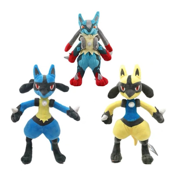 Lucario pehmolelu täytetty nalle 11\", sinertävä punainen