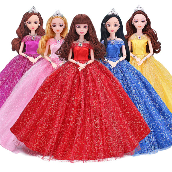 Barbie-modekostym, 5 delar, 5 docktillbehör, för åldrarna 3-16