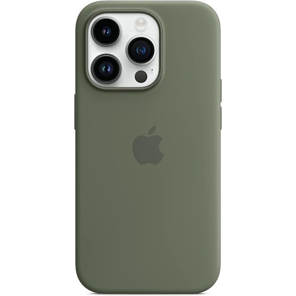 iPhone 14 Pro Silikonfodral med MagSafe - Oliv