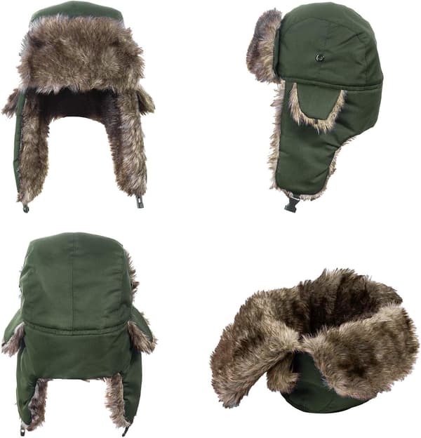 Vanntett Trapper Hat for Menn Kvinner Varm Vinter Russisk Flyger
