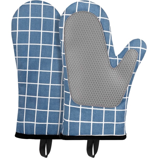 Oven Gloves Silicone Cotton Oven Gloves Heat Resistant Non-Slip