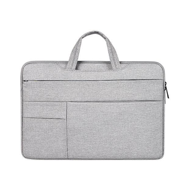 Yrityslaukku kannettavalle tietokoneelle miehille ja naisille 14-15,6 tuumaa Light Grey 15.6 inch