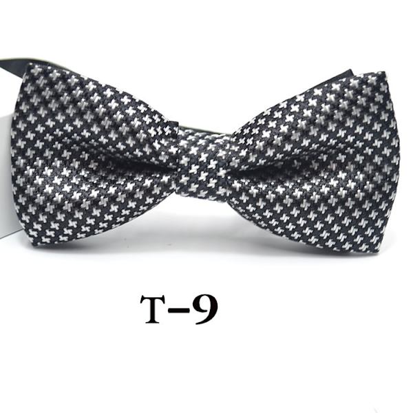 9 stycken slipsar för män, jacquard slips för män