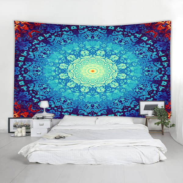 3D digitaltryck mandala serie gobeläng vardagsrum sovrum