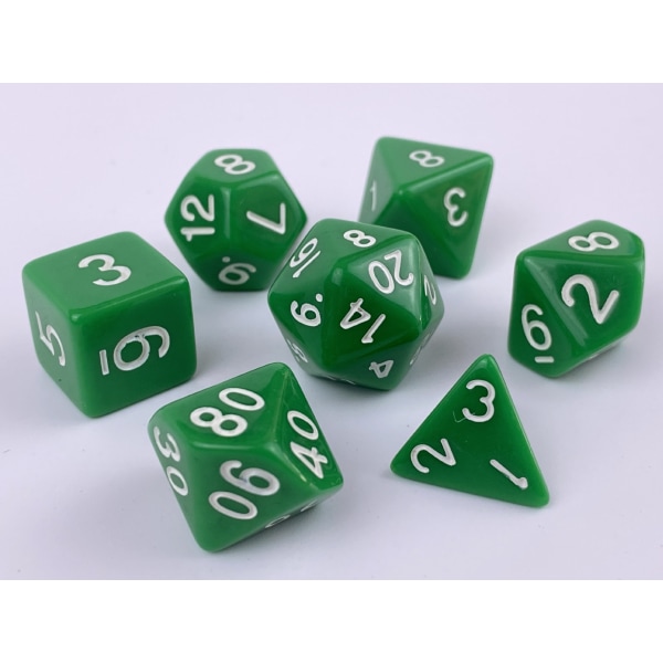 7 x 7 (49 kappaletta) monitahokas noppa 7 väriä roolipeli noppapeli