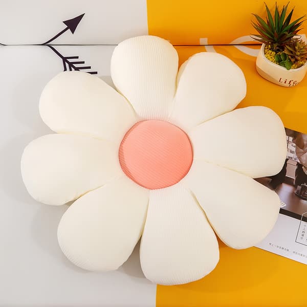 Blomsterpude, Blomsterformet pude, Gulvpute, Siddepude