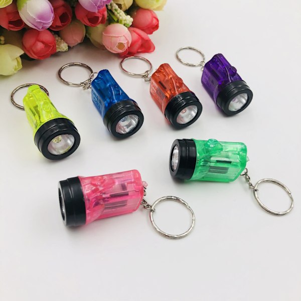 42 stk. Mini lommelygter nøglering formet lommelygte mini handy T