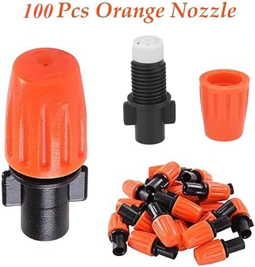100 stk. Mikrospray Justerbar Flow Irrigation Dryppere