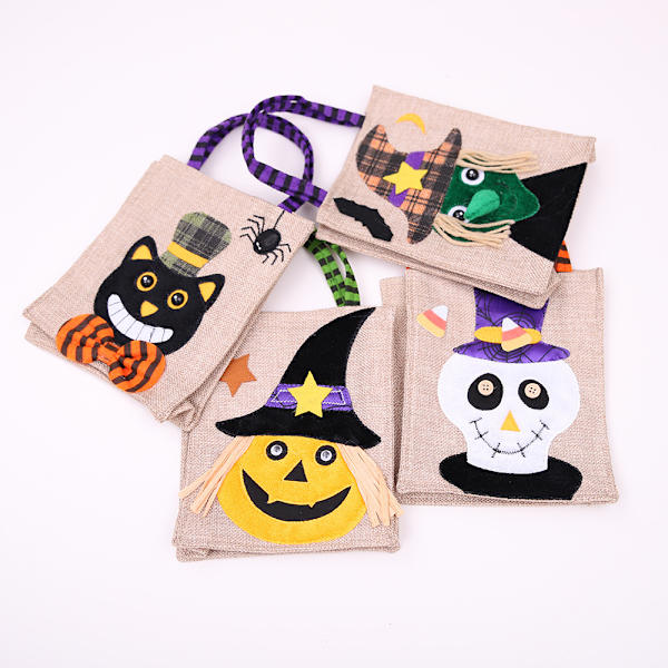 4 kpl Halloween-herkkupusseja, Halloween-koristeet 4 mallia Ei