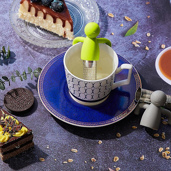 2 stk teinfuser for løs te søt ultra finmasket te sil