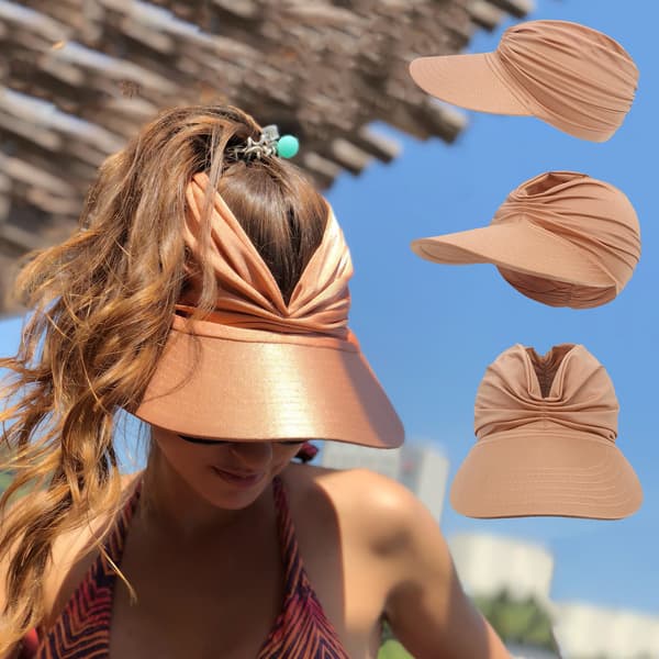 Tiffany Dame Sol Visor Hat Visor Cap - Bred Brede - UPF 50+ UV