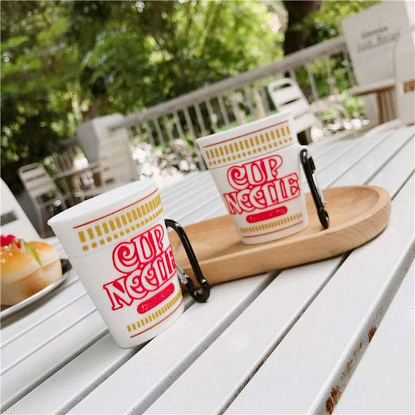 Kreativ 3D Instant Noodles Container Design Airpods Etui Cute L