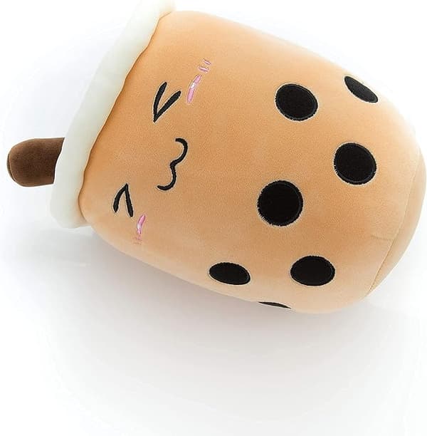 Fyldte bløde legetøj 50cm Squishy Bubble Tea plys pude sød mælk