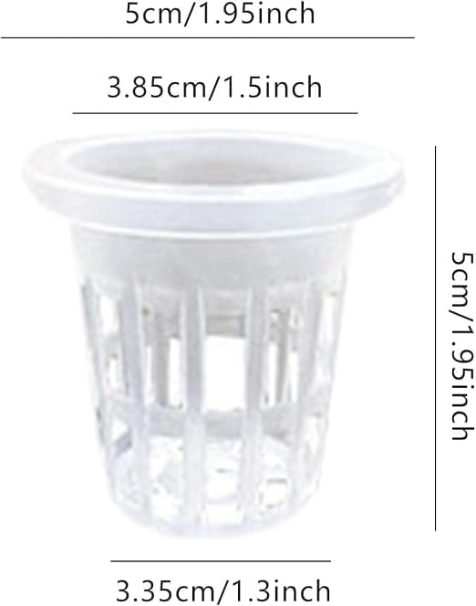 Hydroponisk Mesh Net-Split Mesh Container Kit for Growing Plants