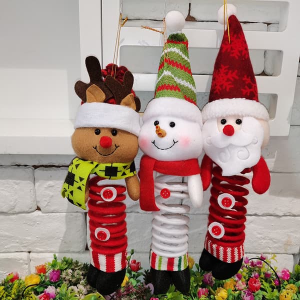 3 st barn gåva jultomte snögubbe älg hänge gunga vår