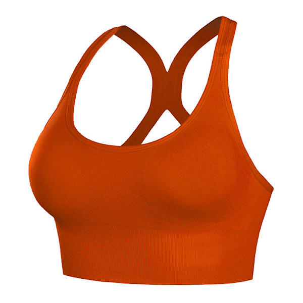 Justerbar extern slitage yoga fitness sport-bh - Röd S