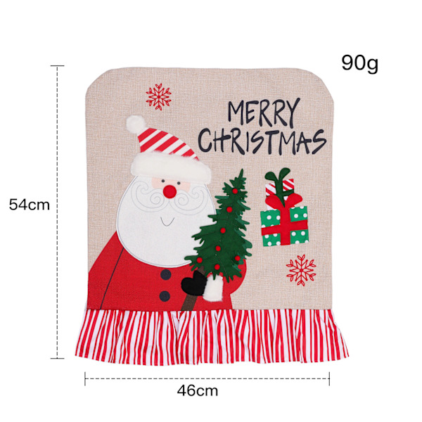 2 st julstolsöverdrag tomtemask snögubbe Chris
