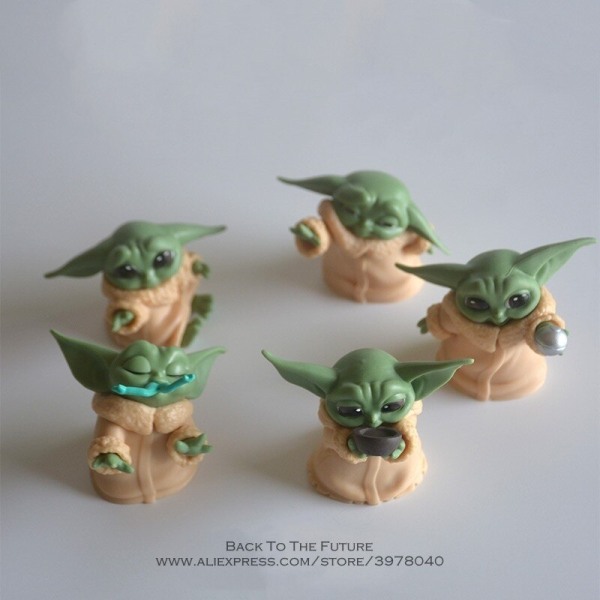 6 Star Wars Toy Master 5-6cm Baby Yoda Dark PVC Action Figure An