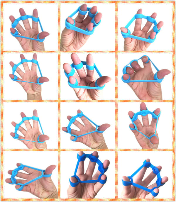 Håndgrepsforsterker, 6 stk. Fingerforsterker Silikon Finger Exe