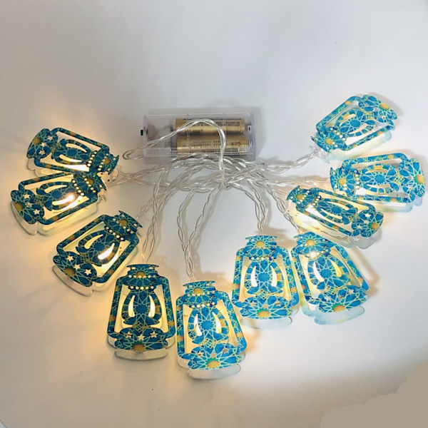 LED-månpalatslykta Gurban Festival Lantern String Color Pri