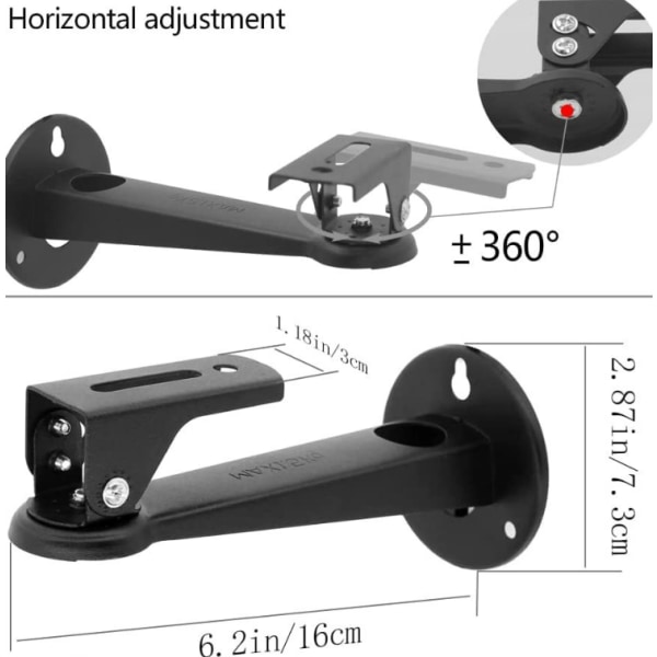 Mini veggmontert spotlight/projektorbrakett/CCTV-sikkerhetskamera