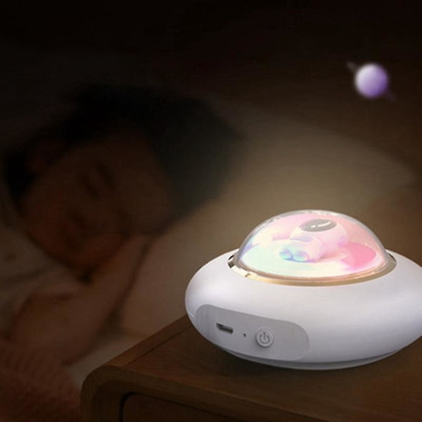 Astronaut Luminous Flying Saucer Hand Warmer Power Bank Warm Bab