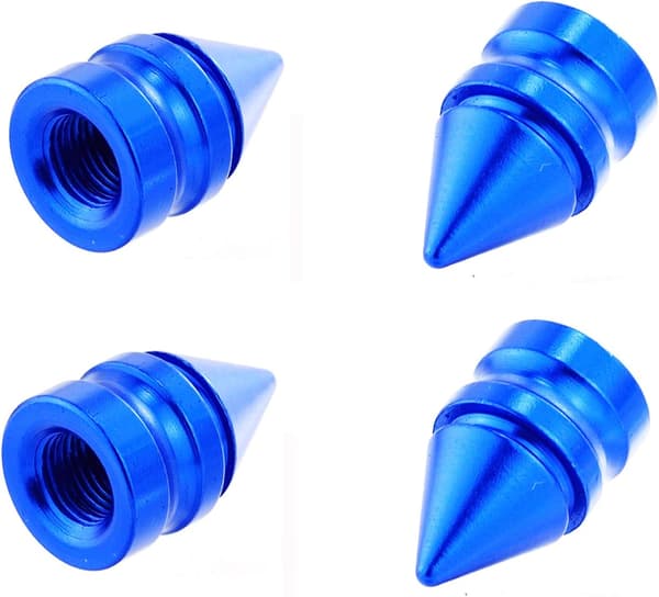 Metal Ventilhat Stem Caps Spids Dæk Fælg Kapsel 4ps Aluminium Bil Luft Ti