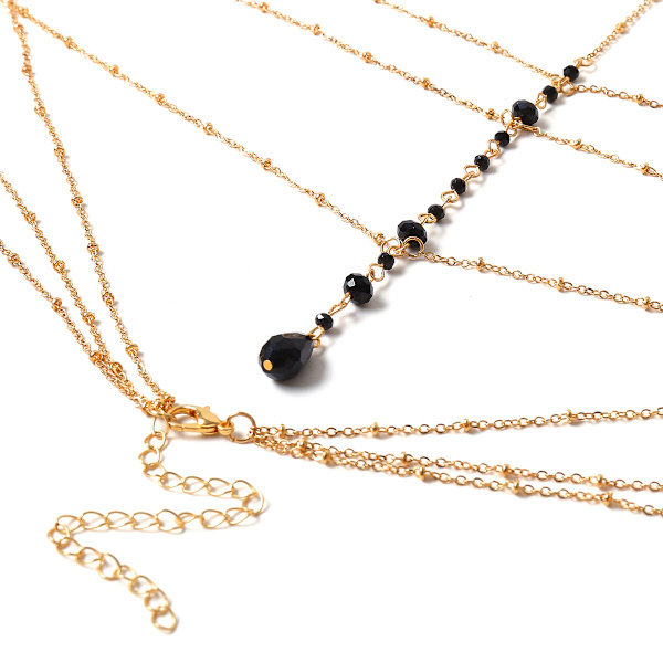 Krystall Rhinestone Choker Halskjede Glitrende Lang Halskjede Juvel