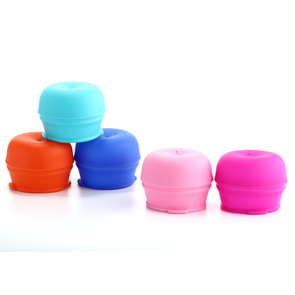 4-pack återanvändbara sugrör med lock för resor, BPA-fria, silikon, passar de flesta glas