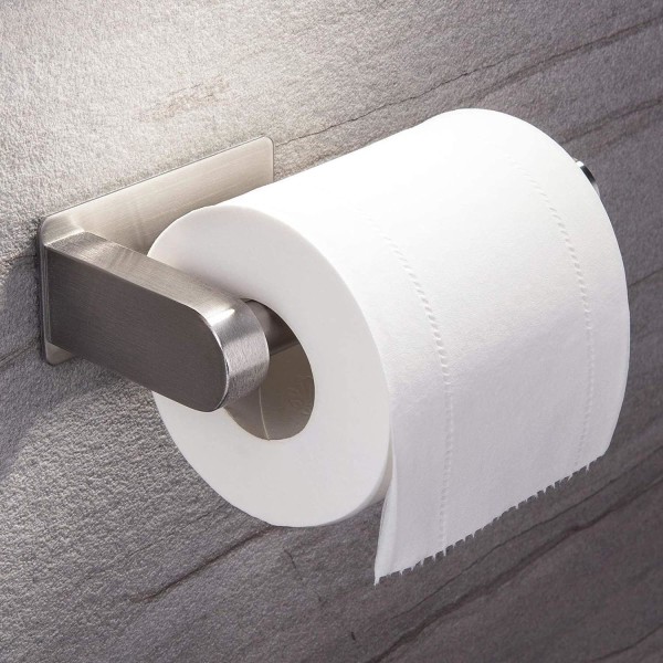 Selvklæbende toiletrulleholder - Forfinet badeværelse toiletrulle
