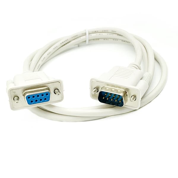 DB9-pin seriell portkabel COM-kabel DB9 hann til hunn RS232 ext