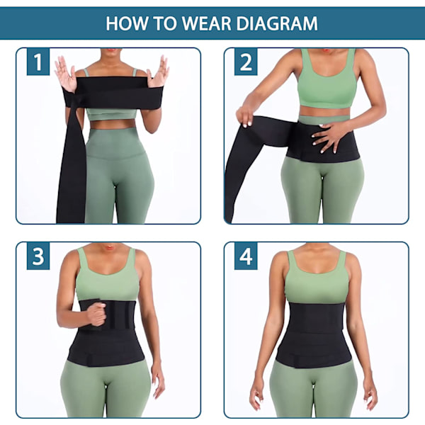Taljetræner, Wrap Waist Trainer Band til kvinder