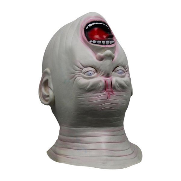 Halloween skräck utomjording huvud utomjording gammal man huvudbonad hemligt rum