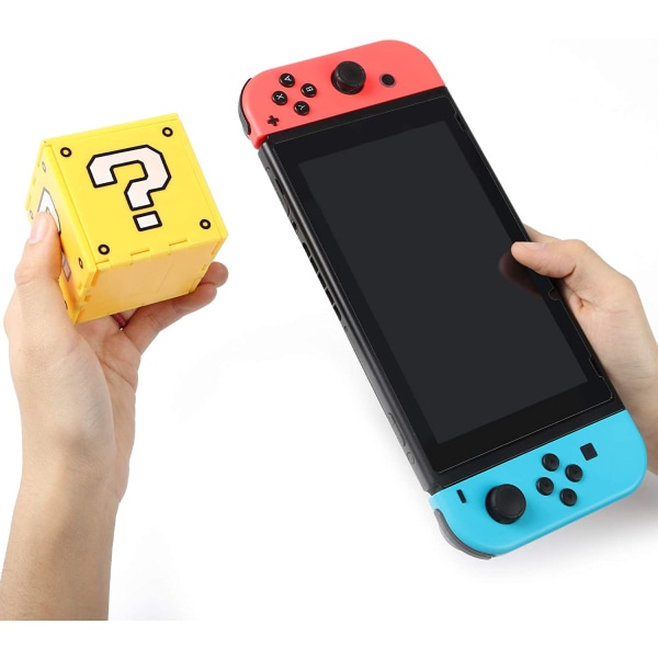 (?Gul) Nintendo Switch-spilopbevaringsboks - Kan rumme op til 16 Ga