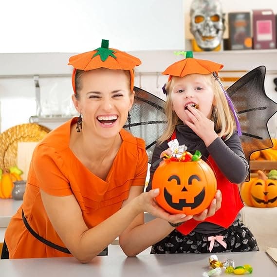 4 stycken Halloween pumpa pannband Halloween kostym elastisk H