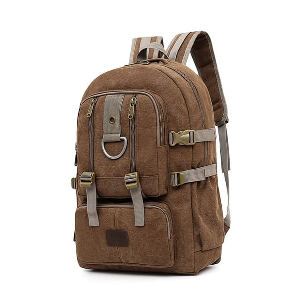 Utomhus Resa Vandring Retro Ryggsäck - Kaffe