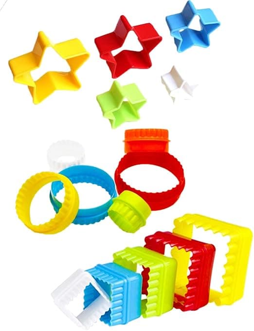 Biscuit Pastry Cutter Rund Cookie Cutter Kit, Hjerte Stjerne Cookie