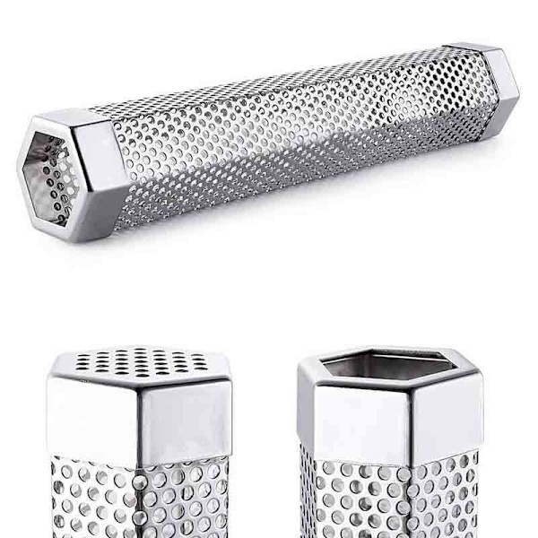 12 tommer 304 rustfrit stål røg rør diamantformet kasse grill