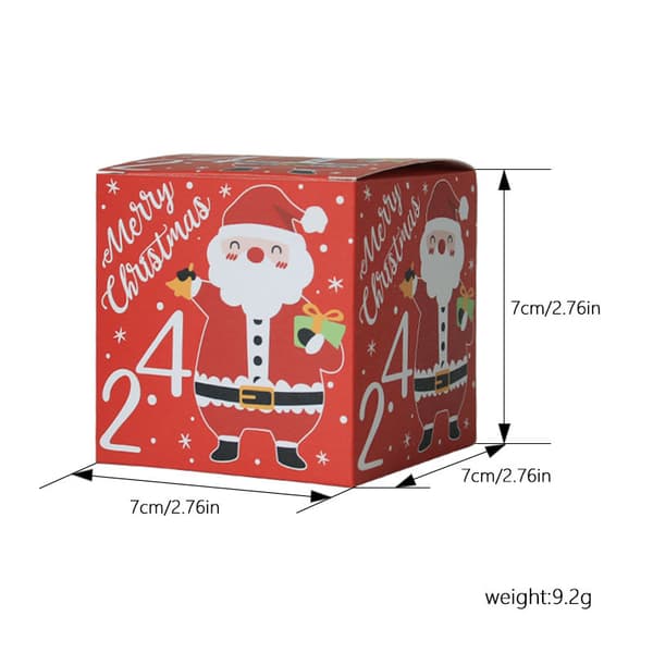 24 Dagers DIY Julekalender Bokser, 24 Nedtelling Julekalender