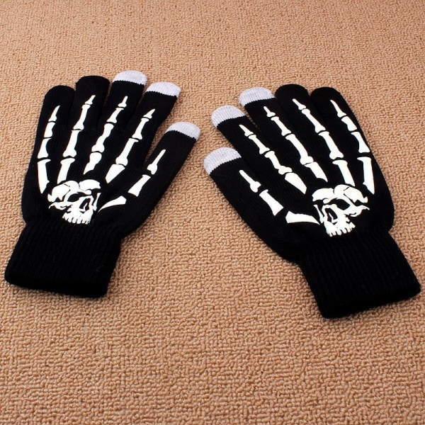 3 par stretchiga mekaniska stickade handskar vintervarma handskar för