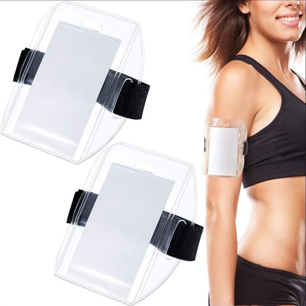 5 stk. armbind med ID-kortholder med justerbar rem