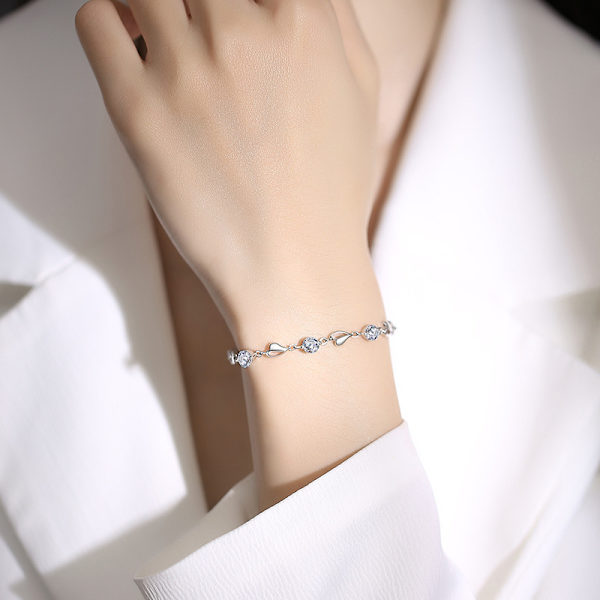 S925 Kvinners Havhjerte Armbånd