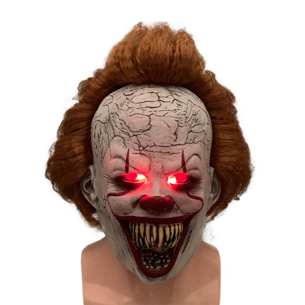 Joker Back To Soul 2 pennywise Mask LED Light Wig Headgear Horro