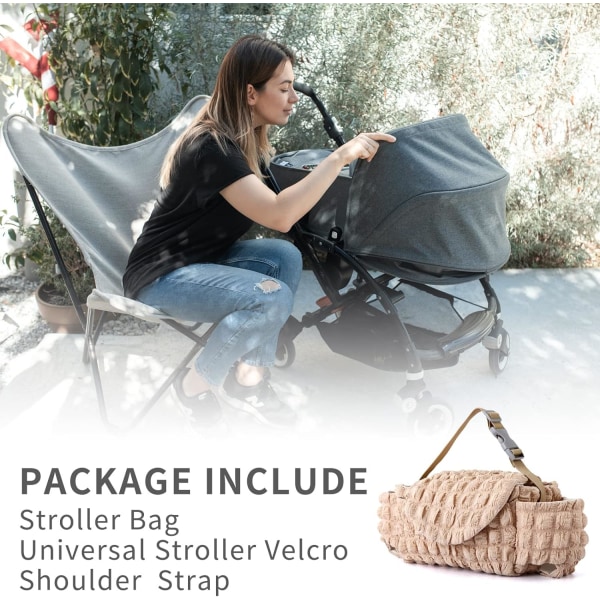 Handväska med mugghållare, Universal för de flesta barnvagnar, soffor, Wi